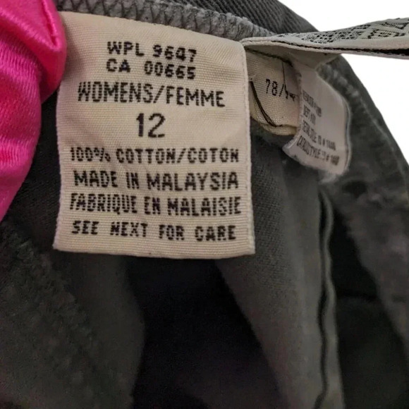 Vintage Eddie Bauer 90s Denim Maxi Skirt Grey/Gray Size 12 Modest 100% Cotton - Picture 8 of 11